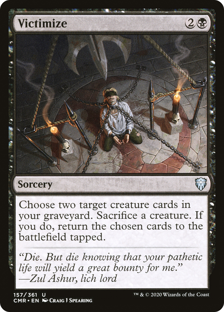 Victimize (CMR-157) - Commander Legends - Premium MTG Single from Wizards of the Coast - Just $0.11! Shop now at Game Crave Tournament Store