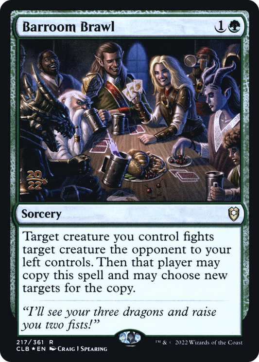 Barroom Brawl (PCLB-217S) - Battle for Baldur's Gate Promos Foil - Premium MTG Single from Wizards of the Coast - Just $0.12! Shop now at Game Crave Tournament Store