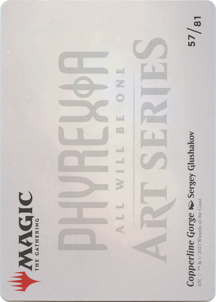 Copperline Gorge // Copperline Gorge (AONE-057) - Phyrexia: All Will Be One Art Series (Borderless) Foil - Premium MTG Single from Wizards of the Coast - Just $0! Shop now at Game Crave Tournament Store