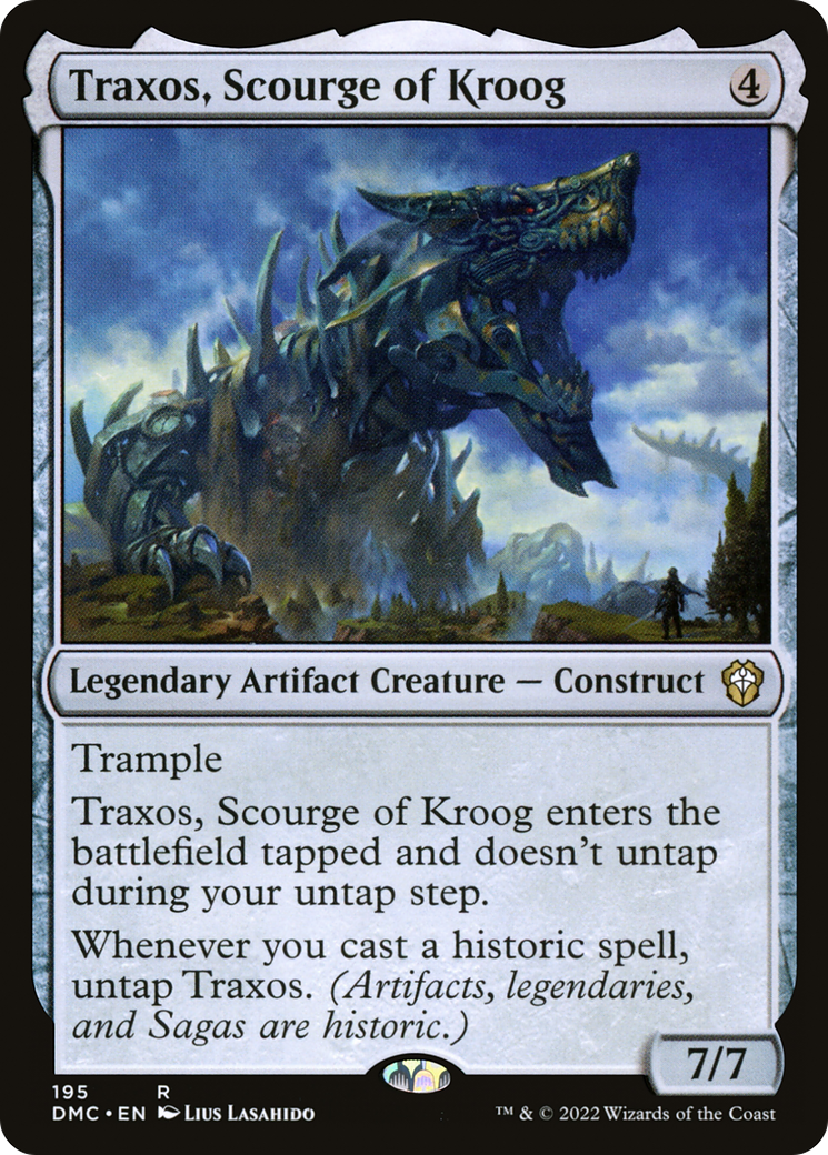Traxos, Scourge of Kroog (DMC-195) - Dominaria United Commander - Premium MTG Single from Wizards of the Coast - Just $0.25! Shop now at Game Crave Tournament Store