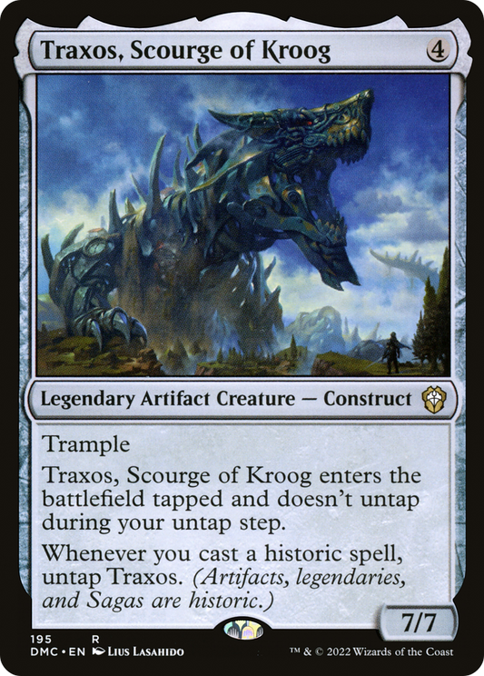 Traxos, Scourge of Kroog (DMC-195) - Dominaria United Commander - Premium MTG Single from Wizards of the Coast - Just $0.25! Shop now at Game Crave Tournament Store