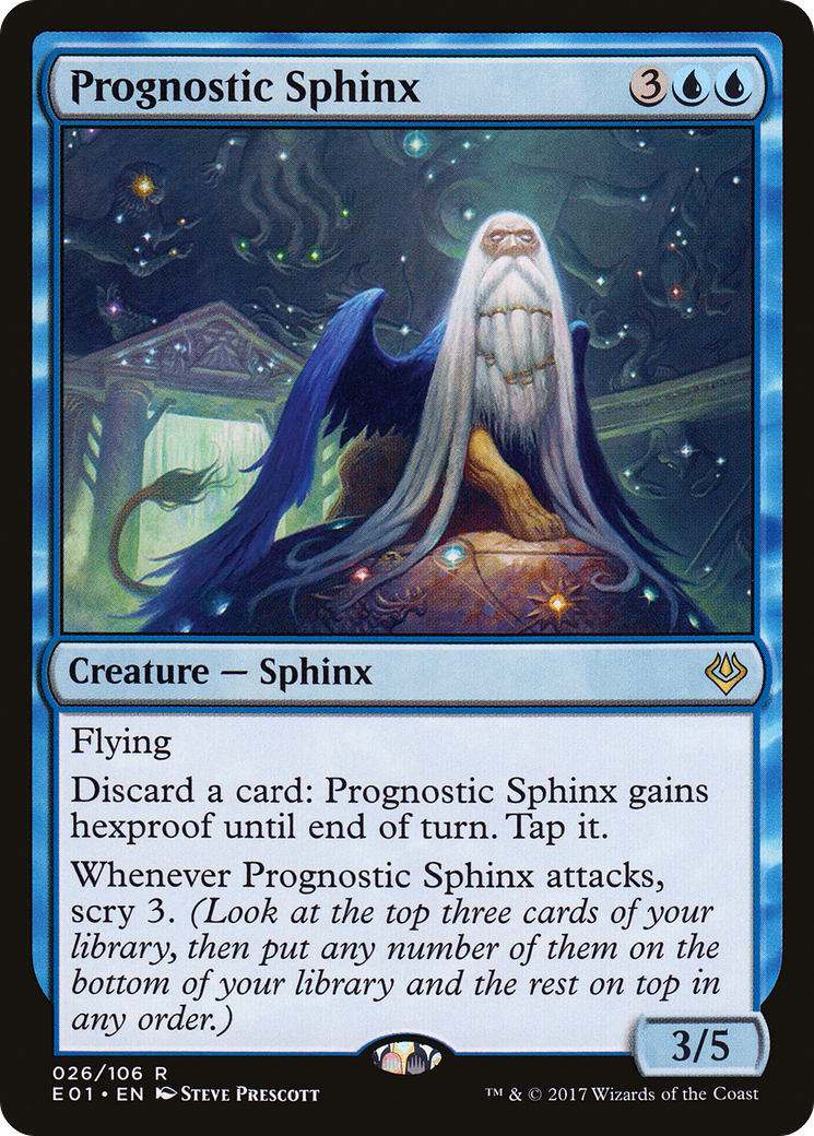 Prognostic Sphinx (E01-026) - Archenemy: Nicol Bolas - Premium MTG Single from Wizards of the Coast - Just $0.08! Shop now at Game Crave Tournament Store