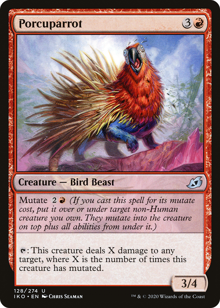 Porcuparrot (IKO-128) - Ikoria: Lair of Behemoths - Premium MTG Single from Wizards of the Coast - Just $0.08! Shop now at Game Crave Tournament Store