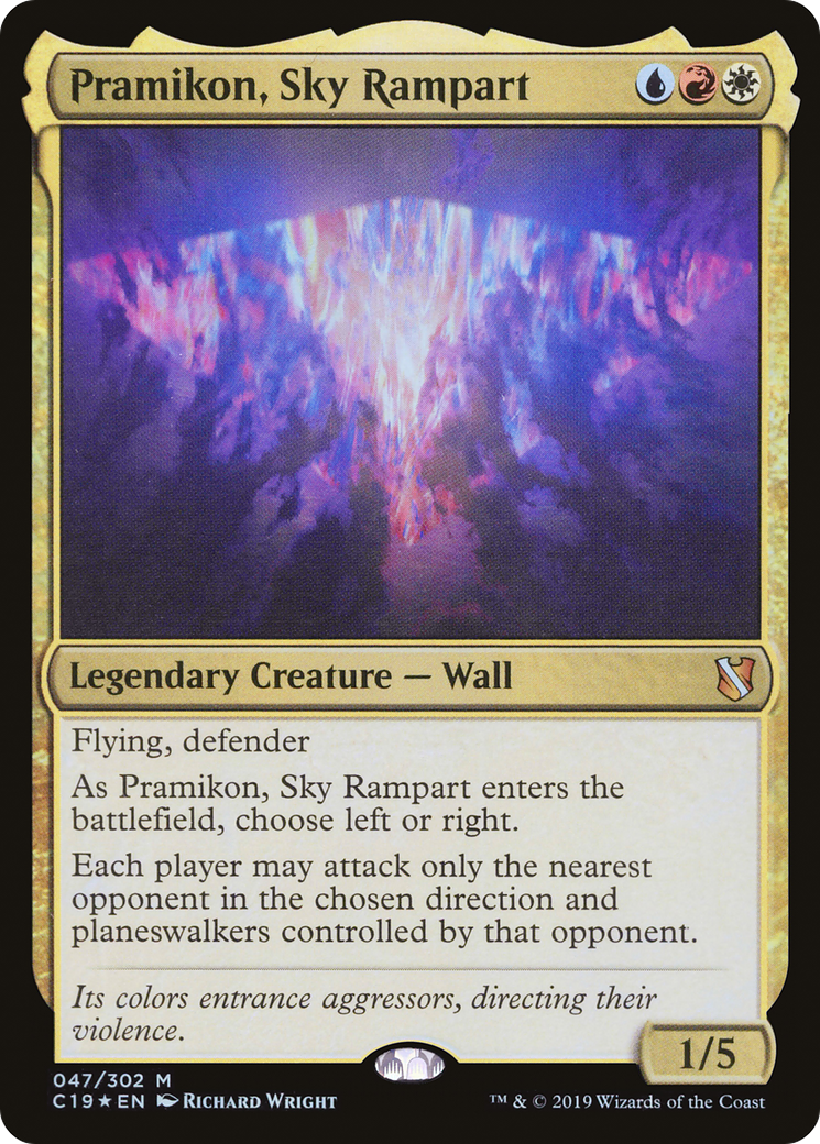Pramikon, Sky Rampart (C19-047) - Commander 2019 Foil - Premium MTG Single from Wizards of the Coast - Just $2.02! Shop now at Game Crave Tournament Store