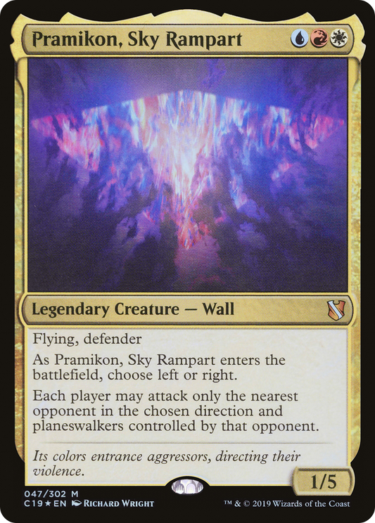 Pramikon, Sky Rampart (C19-047) - Commander 2019 Foil - Premium MTG Single from Wizards of the Coast - Just $2.02! Shop now at Game Crave Tournament Store