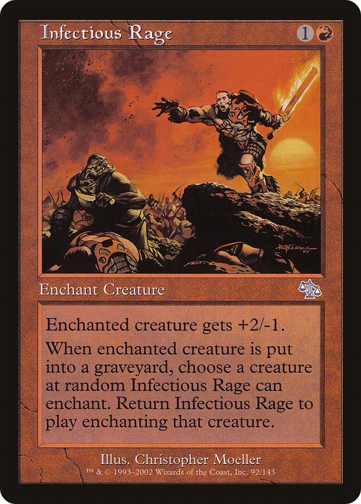 Infectious Rage (JUD-092) - Judgment - Premium MTG Single from Wizards of the Coast - Just $0.08! Shop now at Game Crave Tournament Store