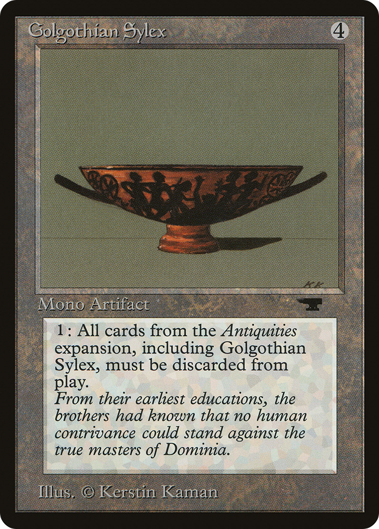 Golgothian Sylex (ATQ-051) - Antiquities - Premium MTG Single from Wizards of the Coast - Just $6.20! Shop now at Game Crave Tournament Store
