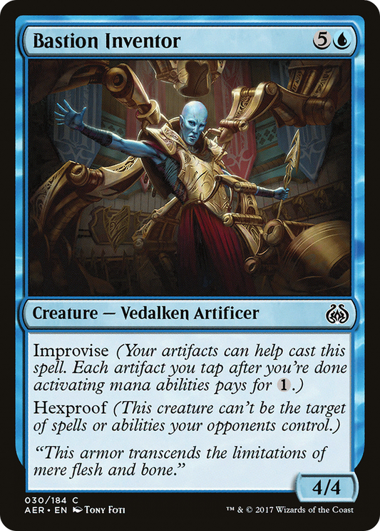 Bastion Inventor (AER-030) - Aether Revolt - Premium MTG Single from Wizards of the Coast - Just $0.08! Shop now at Game Crave Tournament Store