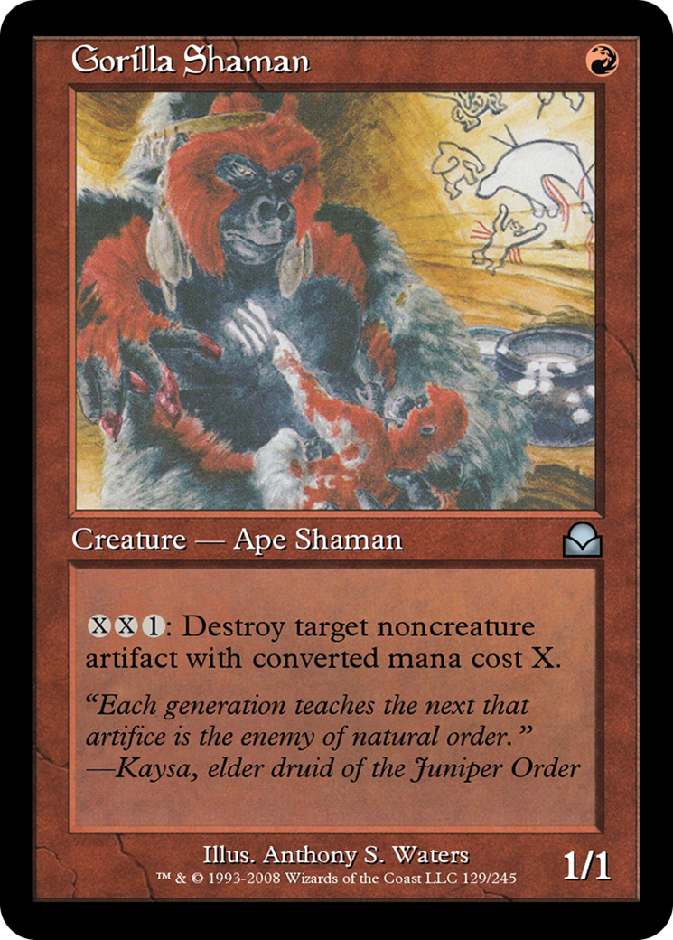 Gorilla Shaman (ME2-129) - Masters Edition II Foil - Premium MTG Single from Wizards of the Coast - Just $0! Shop now at Game Crave Tournament Store