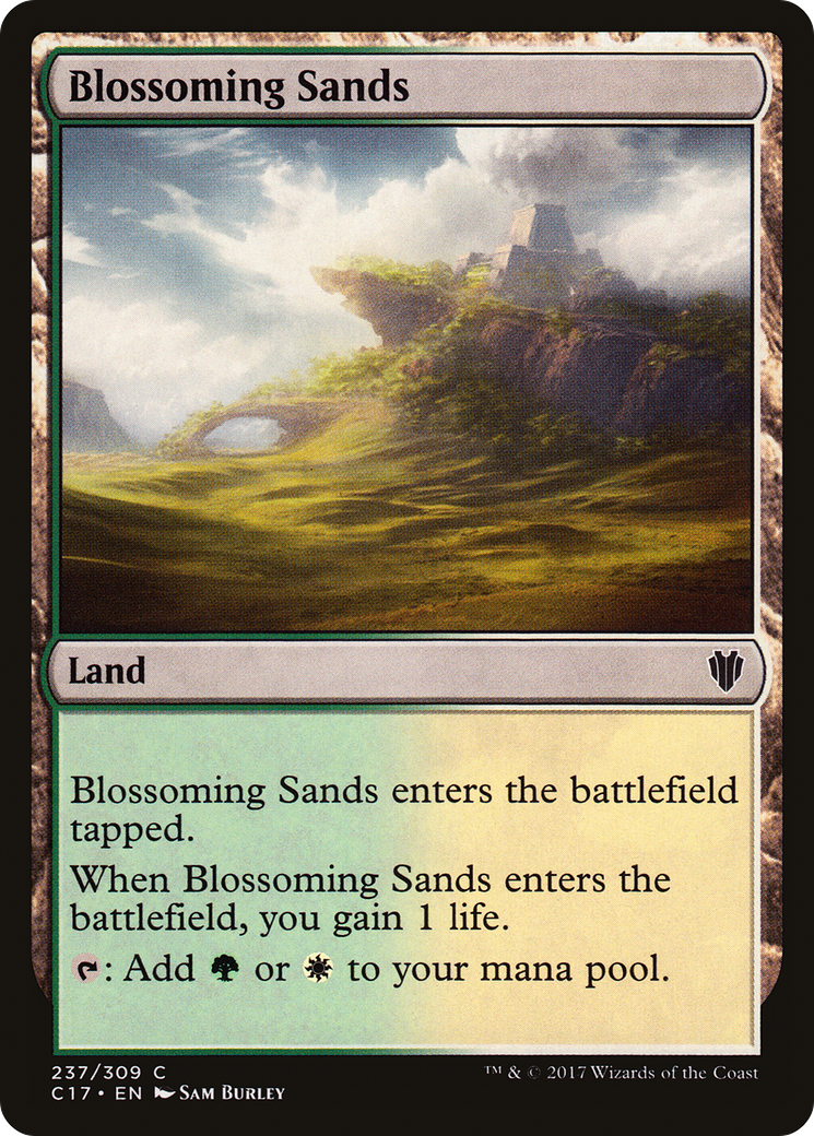 Blossoming Sands (C17-237) - Commander 2017 - Premium MTG Single from Wizards of the Coast - Just $0.12! Shop now at Game Crave Tournament Store