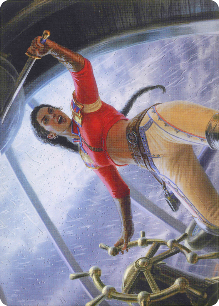 Sisay, Weatherlight Captain // Sisay, Weatherlight Captain (AMH1-016) - Modern Horizons Art Series (Borderless) - Premium MTG Single from Wizards of the Coast - Just $0! Shop now at Game Crave Tournament Store