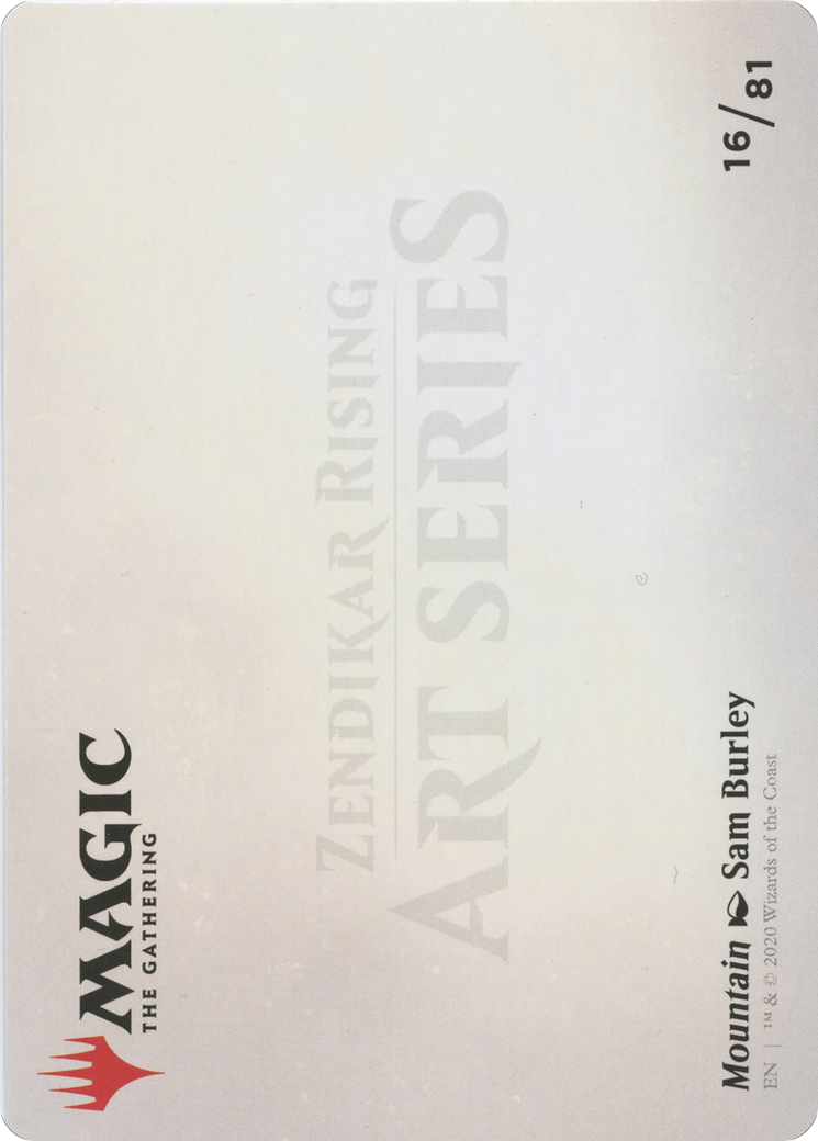 Mountain // Mountain (AZNR-016) - Zendikar Rising Art Series (Borderless) - Premium MTG Single from Wizards of the Coast - Just $0! Shop now at Game Crave Tournament Store