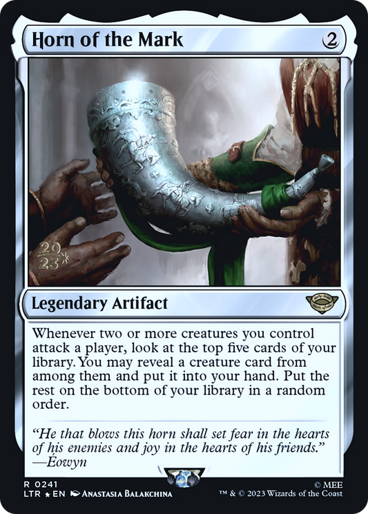 Horn of the Mark (PLTR-241S) - Tales of Middle-earth Promos Foil - Premium MTG Single from Wizards of the Coast - Just $0.75! Shop now at Game Crave Tournament Store
