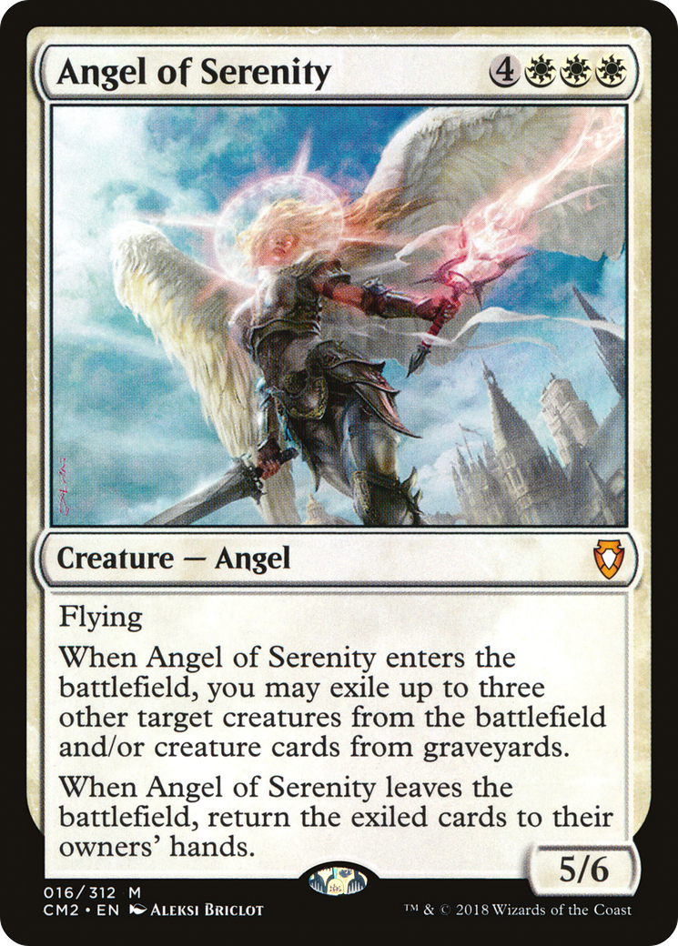 Angel of Serenity (CM2-016) - Commander Anthology Volume II - Premium MTG Single from Wizards of the Coast - Just $0.62! Shop now at Game Crave Tournament Store