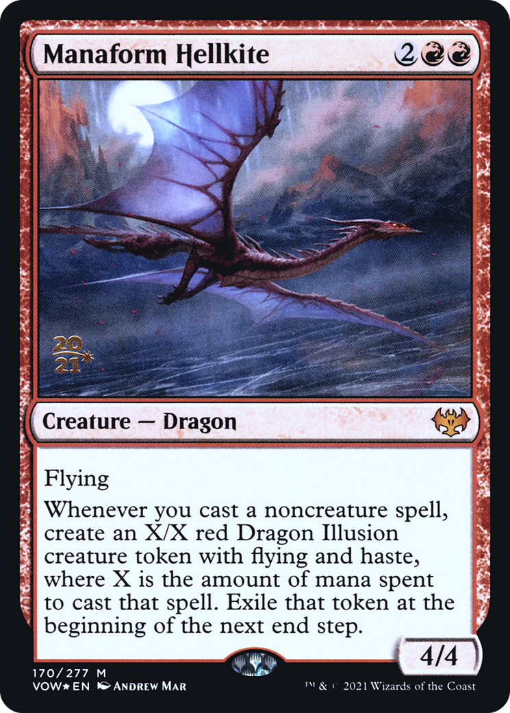 Manaform Hellkite (PVOW-170S) - Innistrad: Crimson Vow Promos Foil - Premium MTG Single from Wizards of the Coast - Just $0.77! Shop now at Game Crave Tournament Store