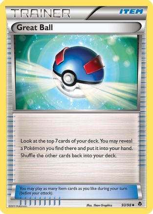 Great Ball 93/98 - Emerging Powers - Premium Pokemon Single from Nintendo - Just $0.26! Shop now at Game Crave Tournament Store