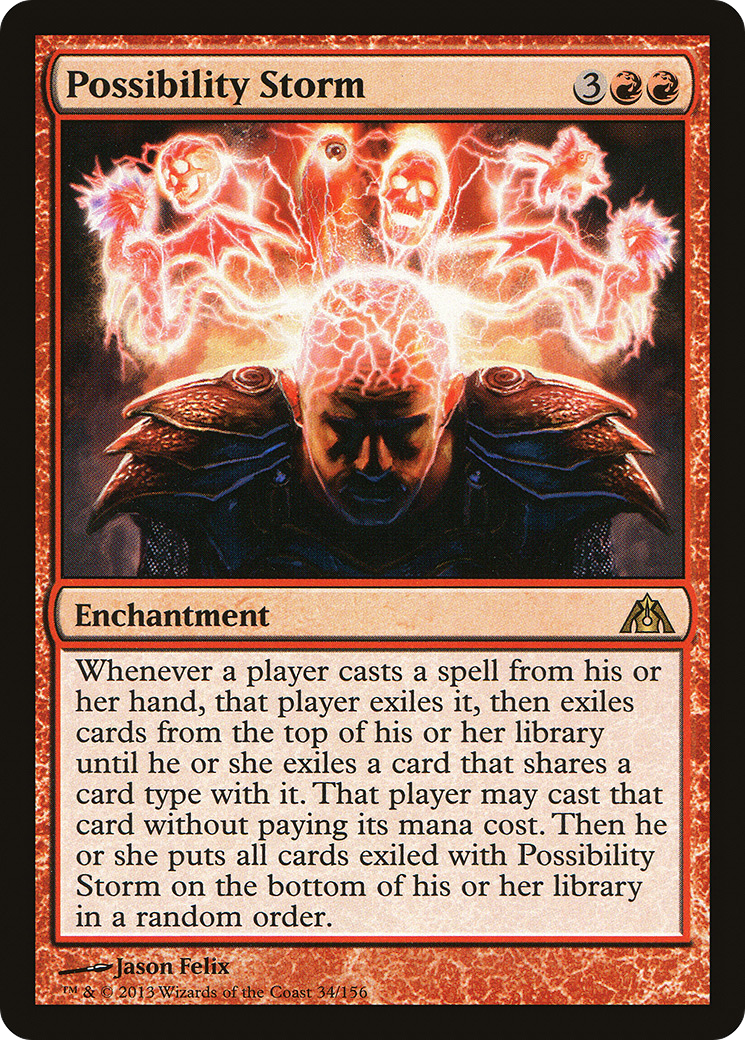 Possibility Storm (DGM-034) - Dragon's Maze Foil - Premium MTG Single from Wizards of the Coast - Just $2.46! Shop now at Game Crave Tournament Store