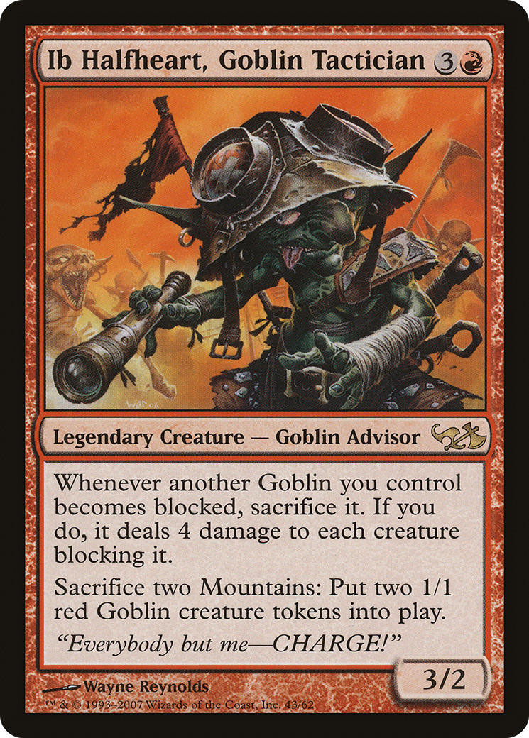 Ib Halfheart, Goblin Tactician (DD1-043) - Duel Decks: Elves vs. Goblins - Premium MTG Single from Wizards of the Coast - Just $0.45! Shop now at Game Crave Tournament Store