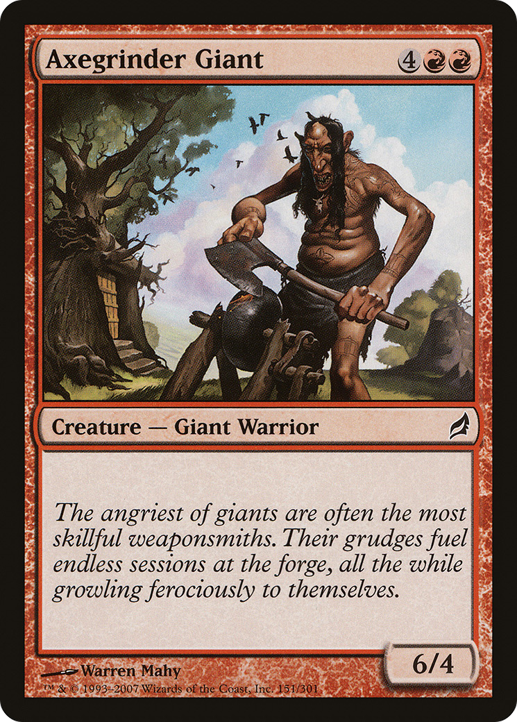 Axegrinder Giant (LRW-151) - Lorwyn Foil - Premium MTG Single from Wizards of the Coast - Just $0.25! Shop now at Game Crave Tournament Store