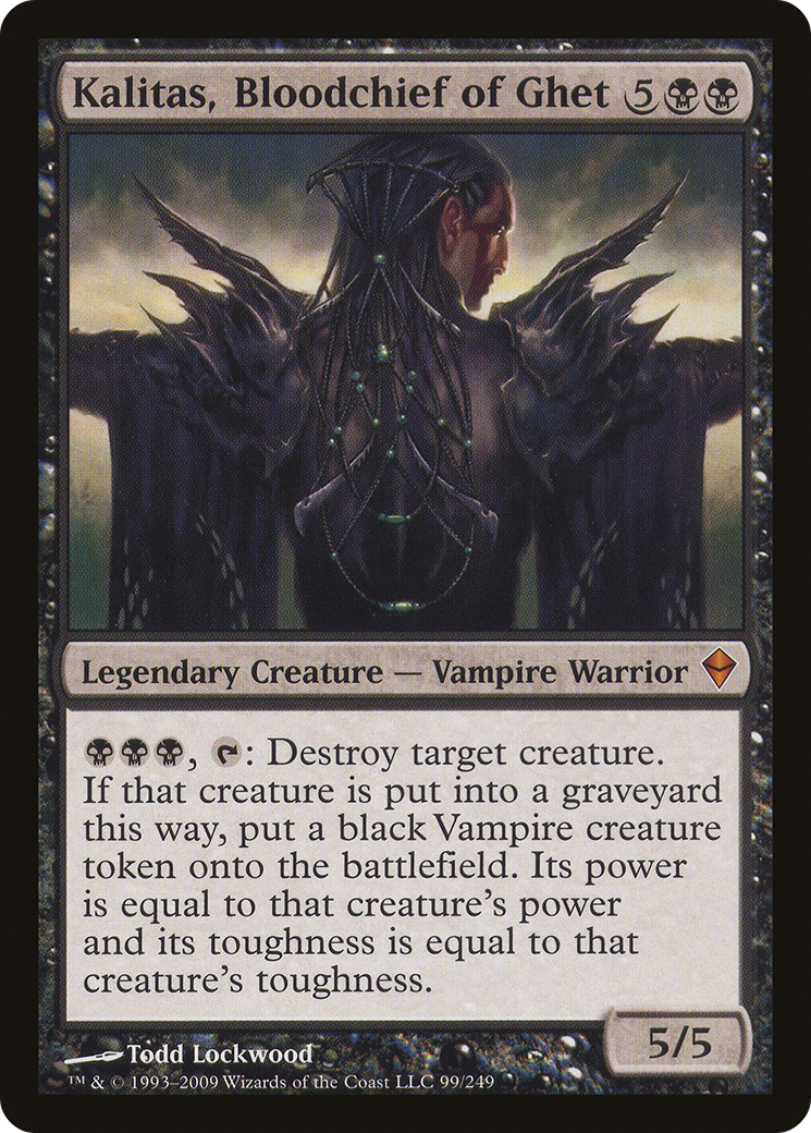 Kalitas, Bloodchief of Ghet (ZEN-099) - Zendikar - Premium MTG Single from Wizards of the Coast - Just $5.96! Shop now at Game Crave Tournament Store
