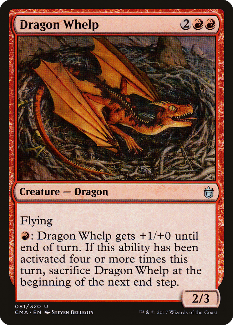 Dragon Whelp (CMA-081) - Commander Anthology - Premium MTG Single from Wizards of the Coast - Just $0.08! Shop now at Game Crave Tournament Store