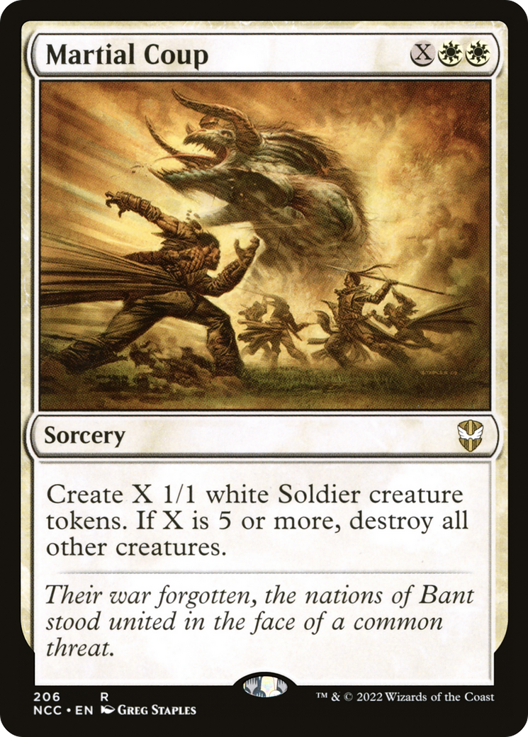 Martial Coup (NCC-206) - New Capenna Commander - Premium MTG Single from Wizards of the Coast - Just $0.08! Shop now at Game Crave Tournament Store