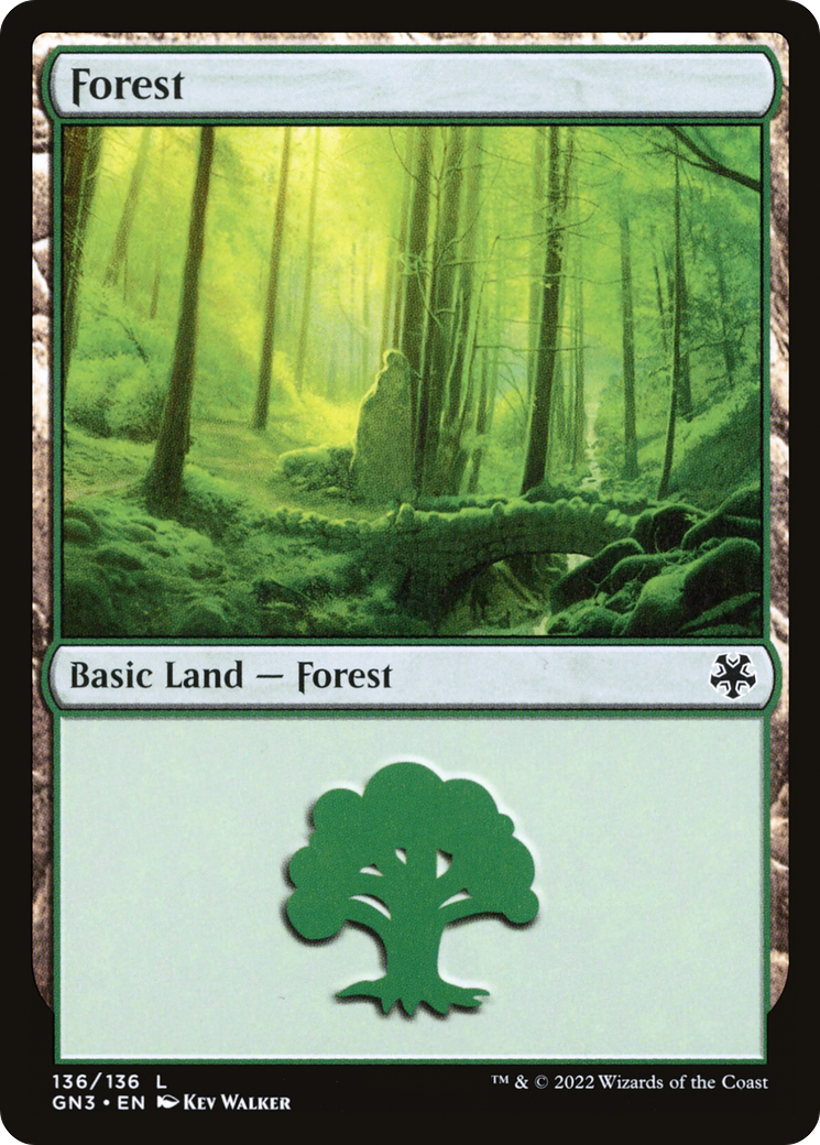 Forest (GN3-136) - Game Night: Free-for-All - Premium MTG Single from Wizards of the Coast - Just $0.08! Shop now at Game Crave Tournament Store