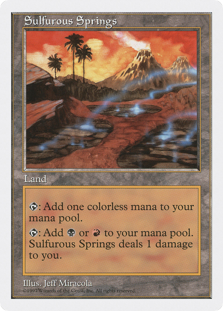 Sulfurous Springs (5ED-424) - Fifth Edition - Premium MTG Single from Wizards of the Coast - Just $0.99! Shop now at Game Crave Tournament Store
