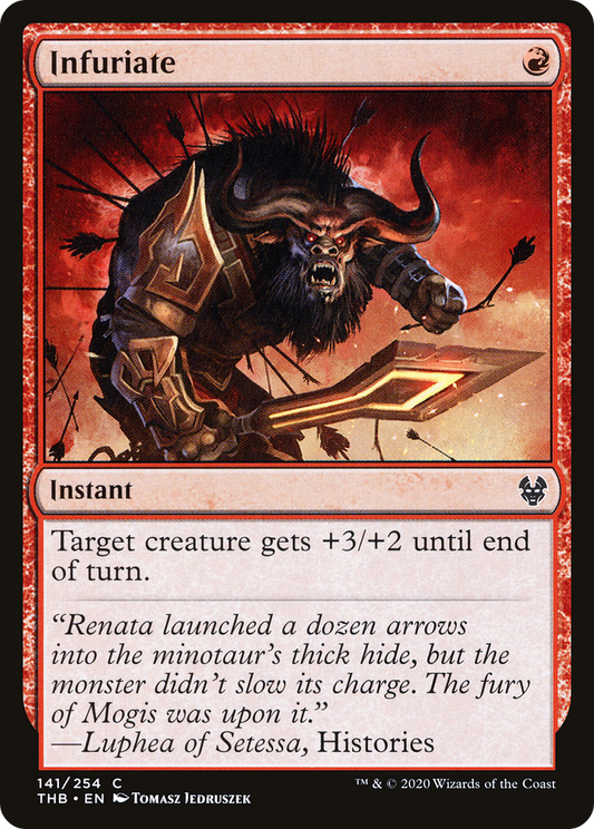 Infuriate (THB-141) - Theros Beyond Death - Premium MTG Single from Wizards of the Coast - Just $0.08! Shop now at Game Crave Tournament Store