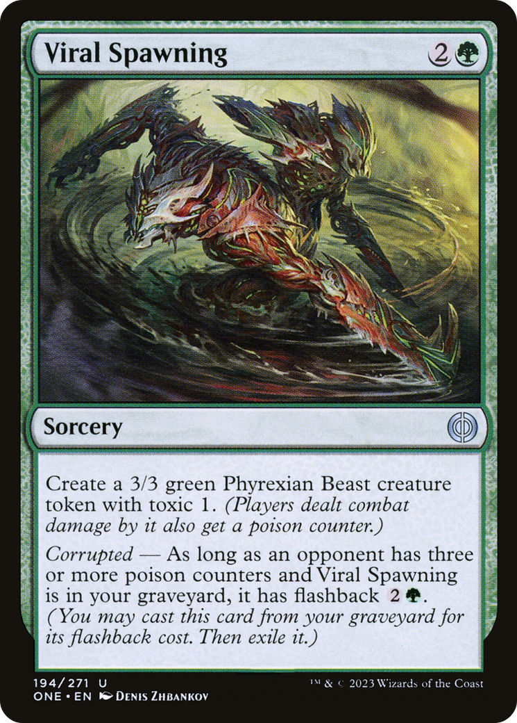 Viral Spawning (ONE-194) - Phyrexia: All Will Be One - Premium MTG Single from Wizards of the Coast - Just $0.08! Shop now at Game Crave Tournament Store