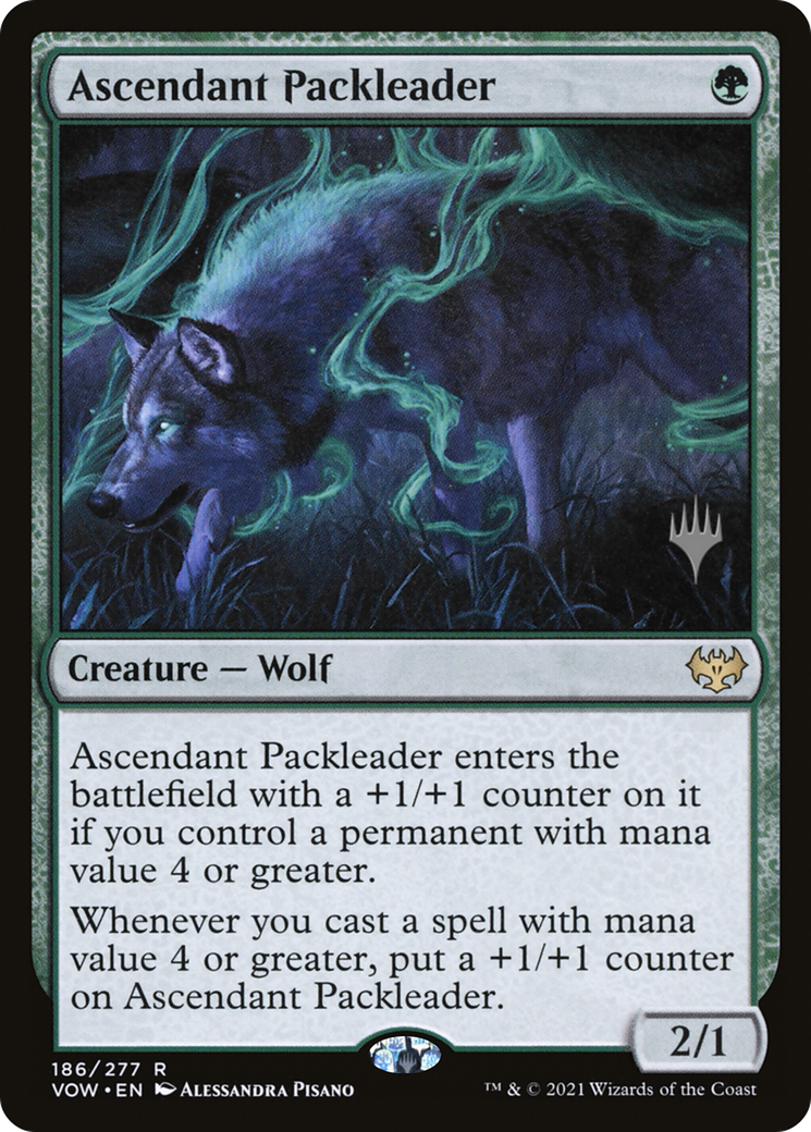 Ascendant Packleader (PVOW-186P) - Innistrad: Crimson Vow Promos Foil - Premium MTG Single from Wizards of the Coast - Just $0.42! Shop now at Game Crave Tournament Store