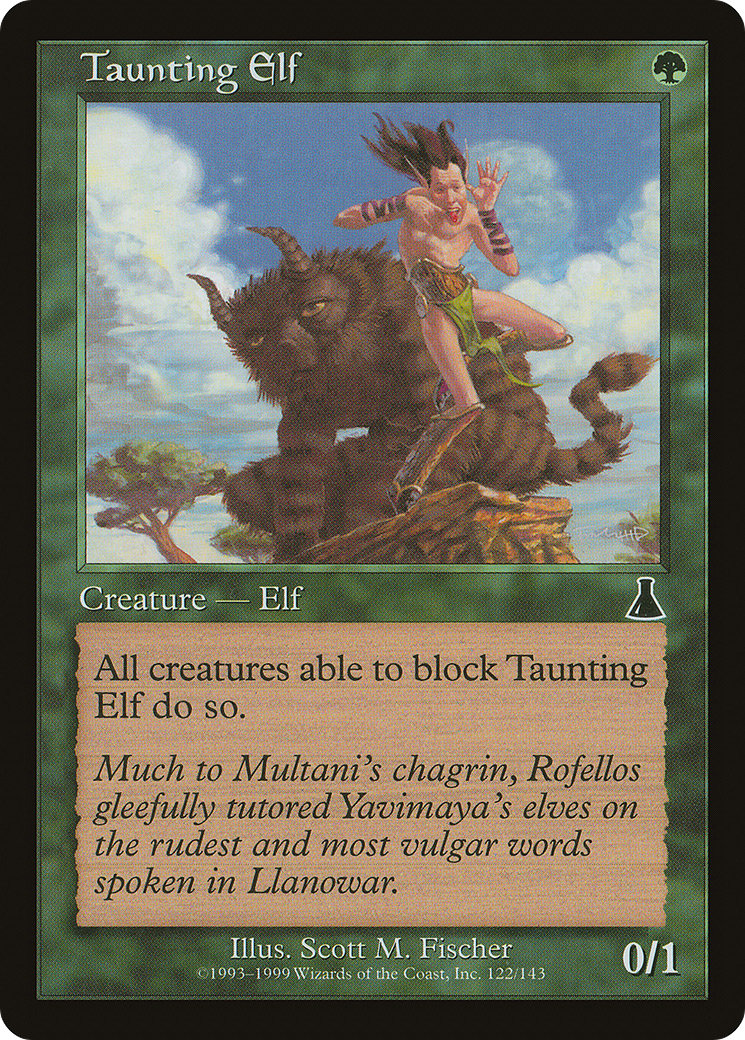 Taunting Elf (UDS-122) - Urza's Destiny Foil - Premium MTG Single from Wizards of the Coast - Just $1.45! Shop now at Game Crave Tournament Store