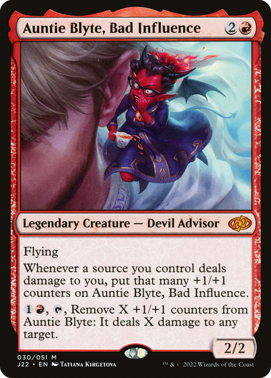 Auntie Blyte, Bad Influence (J22-030) - Jumpstart 2022 - Premium MTG Single from Wizards of the Coast - Just $1.78! Shop now at Game Crave Tournament Store