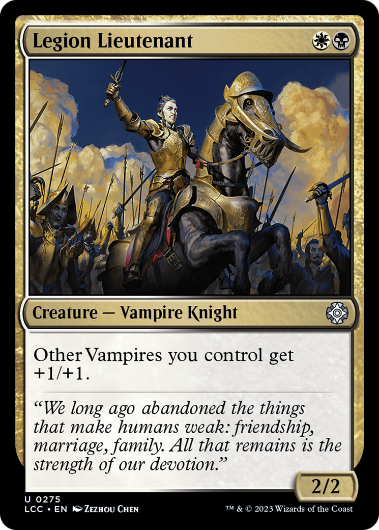 Legion Lieutenant (LCC-275) - The Lost Caverns of Ixalan Commander - Premium MTG Single from Wizards of the Coast - Just $0.10! Shop now at Game Crave Tournament Store