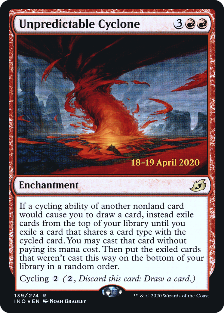 Unpredictable Cyclone (PIKO-139S) - Ikoria: Lair of Behemoths Promos Foil - Premium MTG Single from Wizards of the Coast - Just $0.08! Shop now at Game Crave Tournament Store