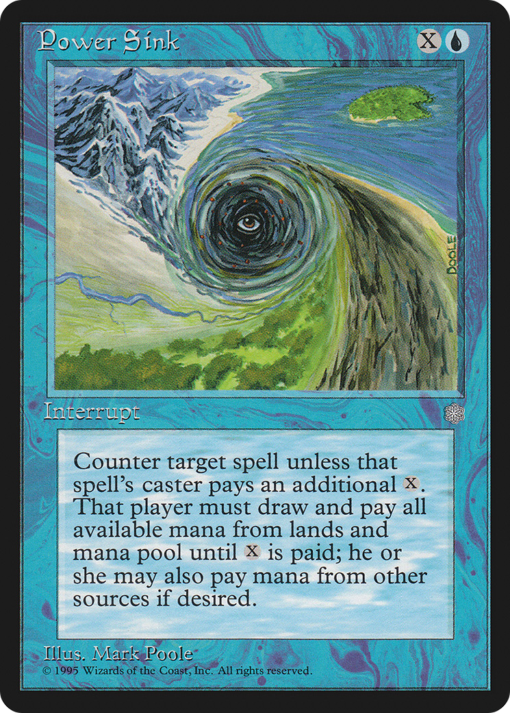 Power Sink (ICE-091) - Ice Age - Premium MTG Single from Wizards of the Coast - Just $0.25! Shop now at Game Crave Tournament Store