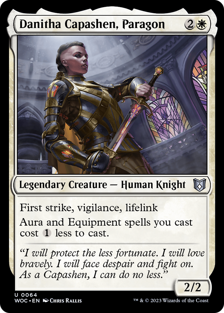 Danitha Capashen, Paragon (WOC-064) - Wilds of Eldraine Commander - Premium MTG Single from Wizards of the Coast - Just $0.08! Shop now at Game Crave Tournament Store