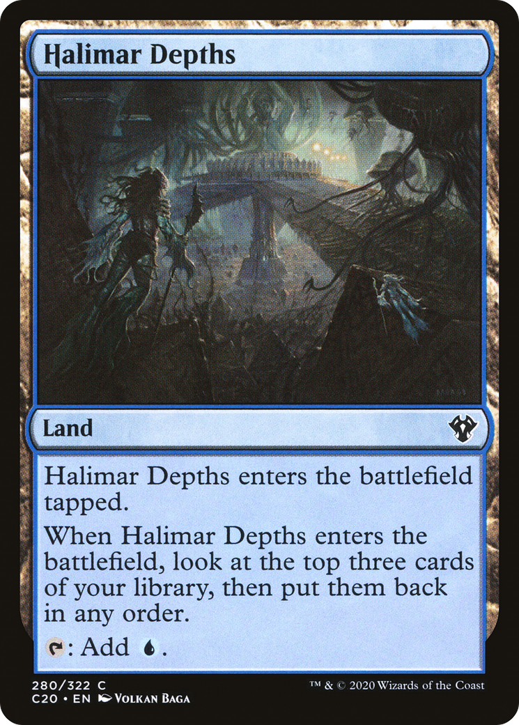 Halimar Depths (C20-280) - Commander 2020 - Premium MTG Single from Wizards of the Coast - Just $2.66! Shop now at Game Crave Tournament Store