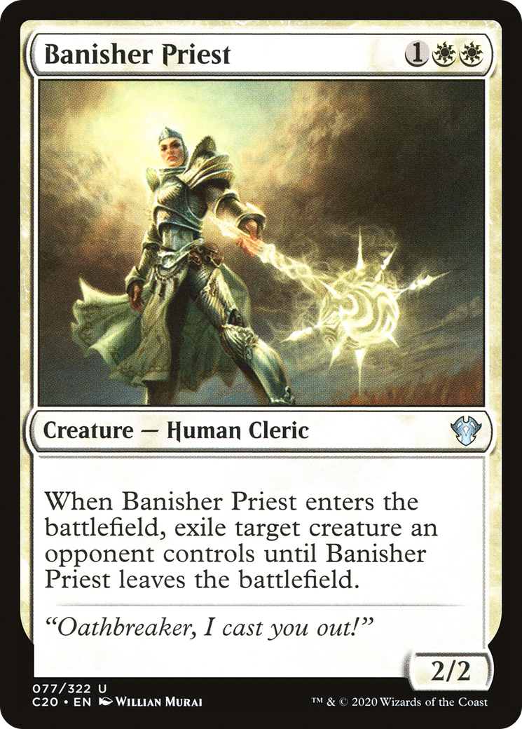 Banisher Priest (C20-077) - Commander 2020 - Premium MTG Single from Wizards of the Coast - Just $0.25! Shop now at Game Crave Tournament Store
