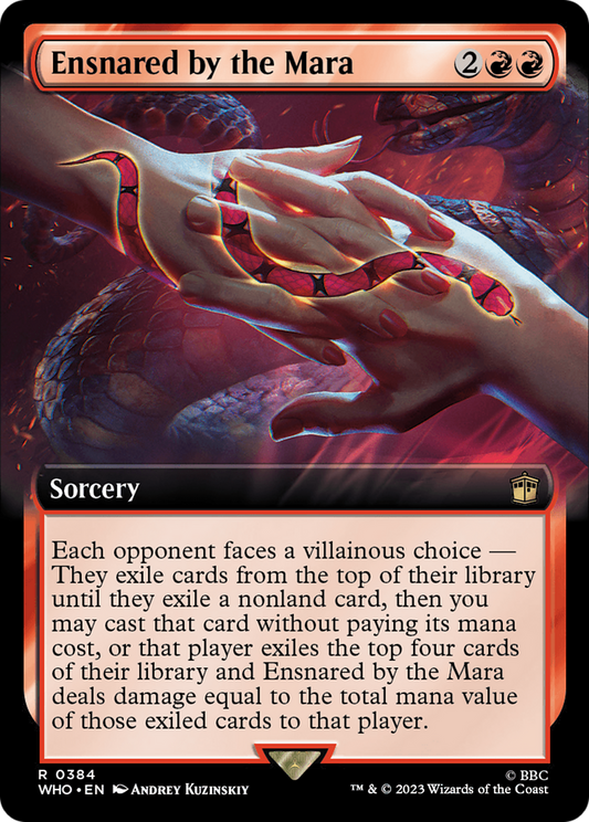 Ensnared by the Mara (WHO-384) - Doctor Who: (Extended Art) - Premium MTG Single from Wizards of the Coast - Just $1.23! Shop now at Game Crave Tournament Store