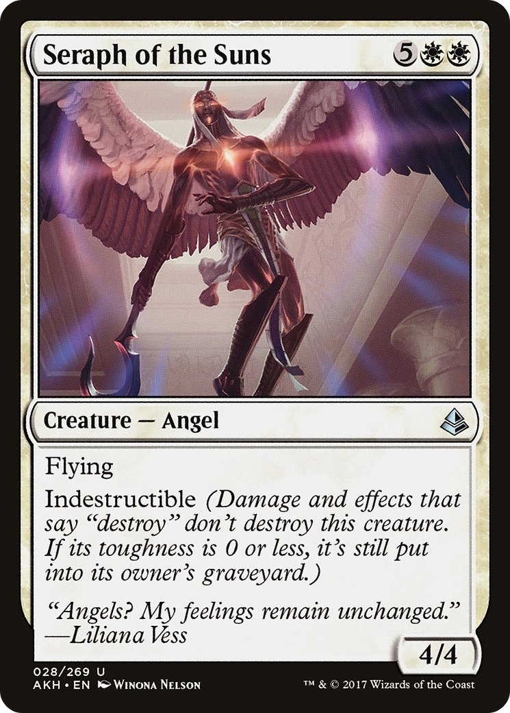 Seraph of the Suns (AKH-028) - Amonkhet - Premium MTG Single from Wizards of the Coast - Just $0.25! Shop now at Game Crave Tournament Store