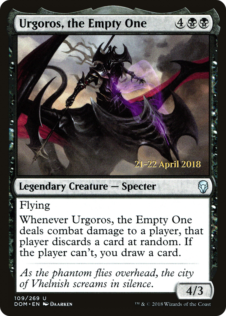 Urgoros, the Empty One (PDOM-109S) - Dominaria Promos Foil - Premium MTG Single from Wizards of the Coast - Just $0.69! Shop now at Game Crave Tournament Store