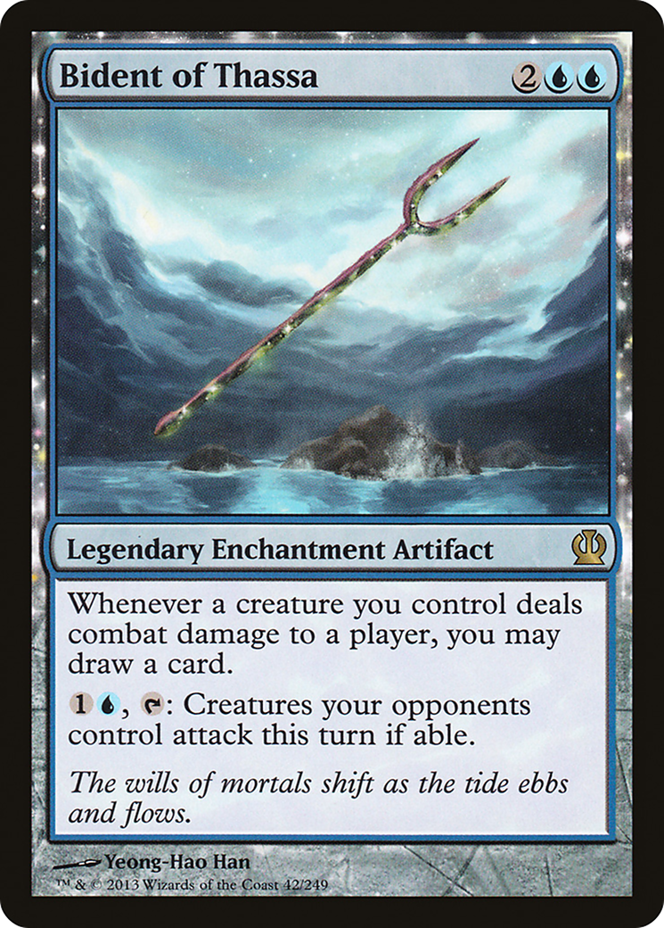 Bident of Thassa (THS-042) - Theros: (nyxtouched) Foil - Premium MTG Single from Wizards of the Coast - Just $0.68! Shop now at Game Crave Tournament Store
