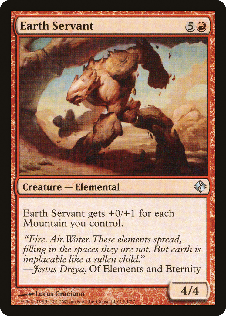 Earth Servant (DDI-060) - Duel Decks: Venser vs. Koth - Premium MTG Single from Wizards of the Coast - Just $0.08! Shop now at Game Crave Tournament Store