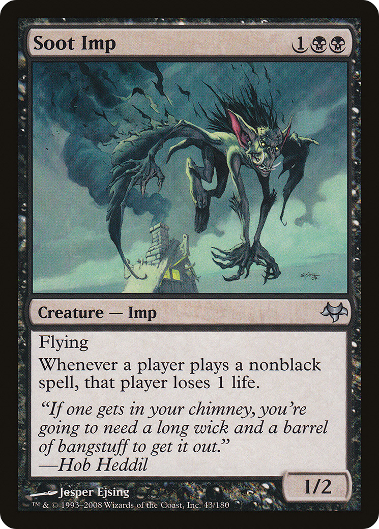 Soot Imp (EVE-043) - Eventide Foil - Premium MTG Single from Wizards of the Coast - Just $4.55! Shop now at Game Crave Tournament Store