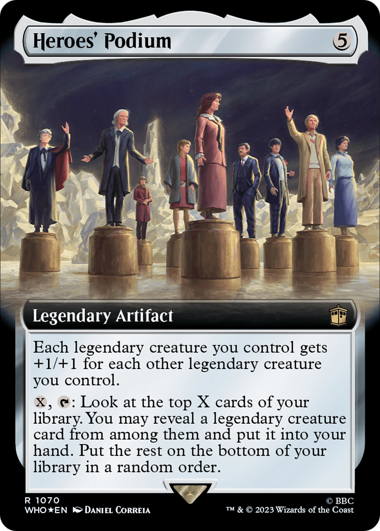 Heroes' Podium (WHO-1070) - Doctor Who: (Extended Art) Foil - Premium MTG Single from Wizards of the Coast - Just $0.98! Shop now at Game Crave Tournament Store