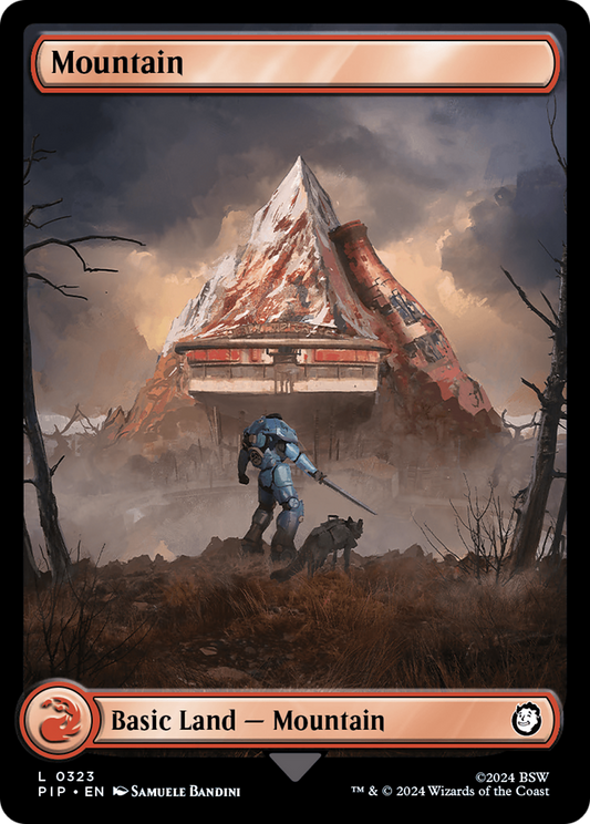 Mountain (PIP-323) - Fallout - Premium MTG Single from Wizards of the Coast - Just $0.08! Shop now at Game Crave Tournament Store