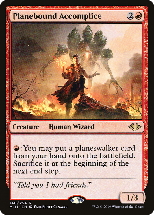 Planebound Accomplice (MH1-140) - Modern Horizons - Premium MTG Single from Wizards of the Coast - Just $0.08! Shop now at Game Crave Tournament Store