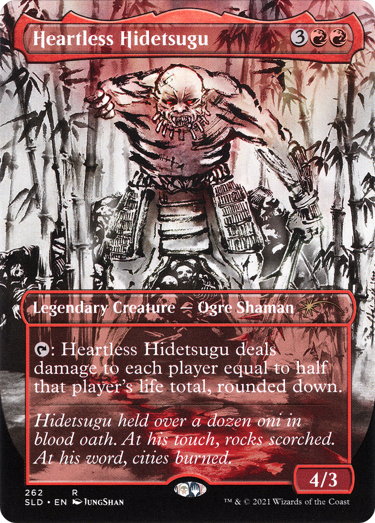 Heartless Hidetsugu (SLD-262) - Secret Lair Drop (Borderless) - Premium MTG Single from Wizards of the Coast - Just $5.50! Shop now at Game Crave Tournament Store