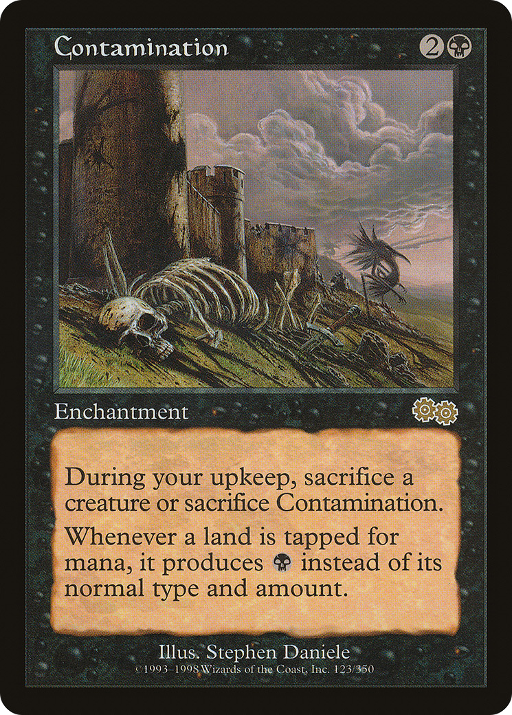 Contamination (USG-123) - Urza's Saga - Premium MTG Single from Wizards of the Coast - Just $2.83! Shop now at Game Crave Tournament Store